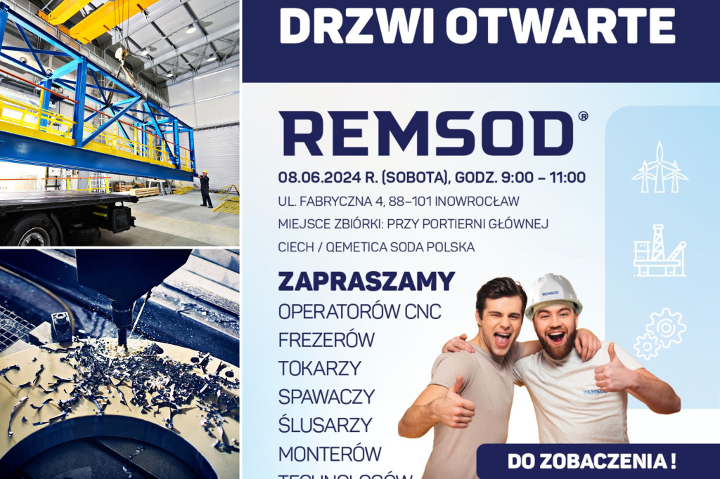 Inowrocław. Firma REMSOD zaprasza na Drzwi Otwarte!