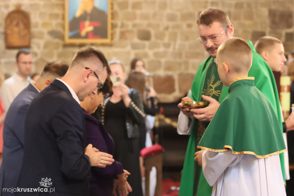 Pożegnanie księży w kruszwickiej kolegiacie