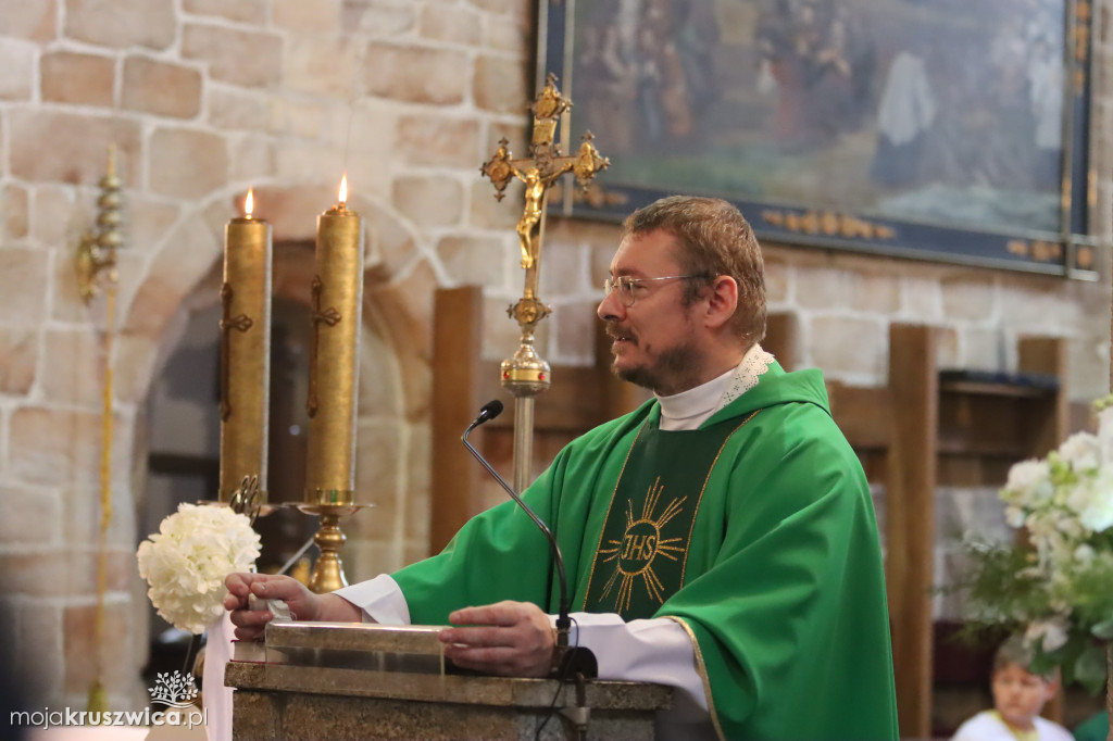 Pożegnanie księży w kruszwickiej kolegiacie