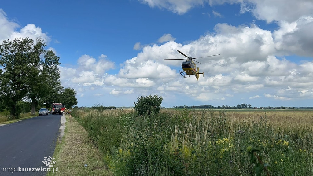 Racice: Samochód osobowy uderzył w drzewo [AKTUALIZACJA]