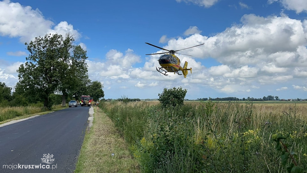 Racice: Samochód osobowy uderzył w drzewo [AKTUALIZACJA]