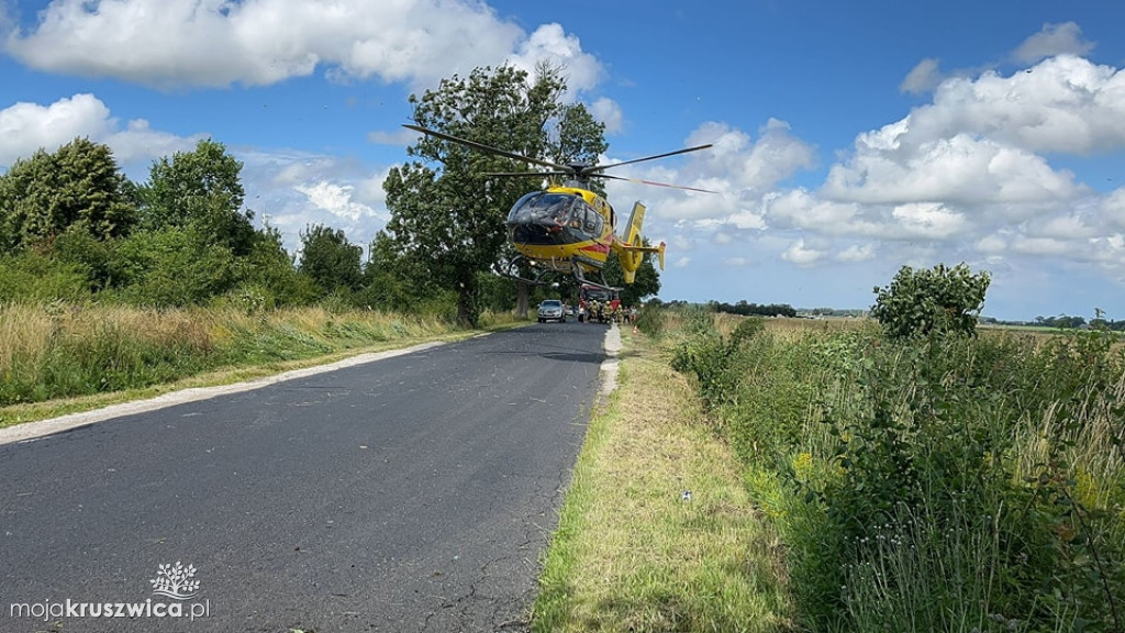 Racice: Samochód osobowy uderzył w drzewo [AKTUALIZACJA]