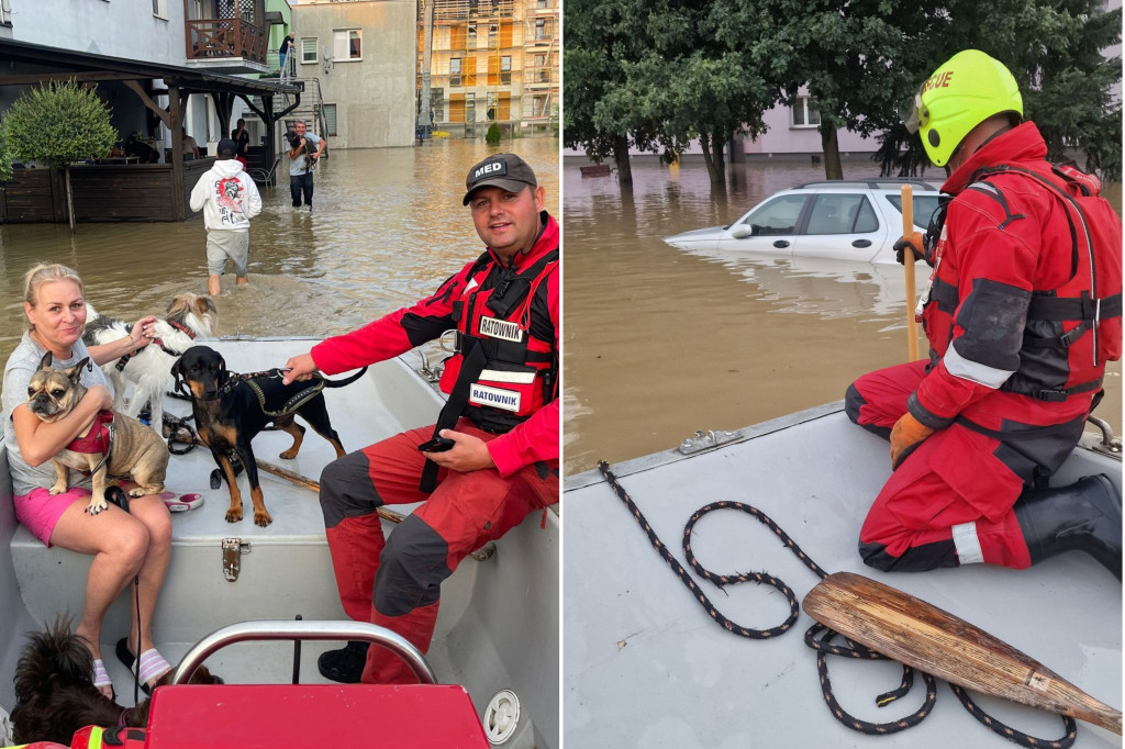  Wielka woda zabrała im wszystko. Na miejscu działają ratownicy z Kruszwicy 