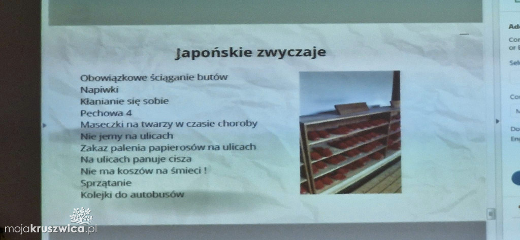 Spotkanie z podróżnikiem. Joanna Wawrzyniak opowiedziała o Japonii