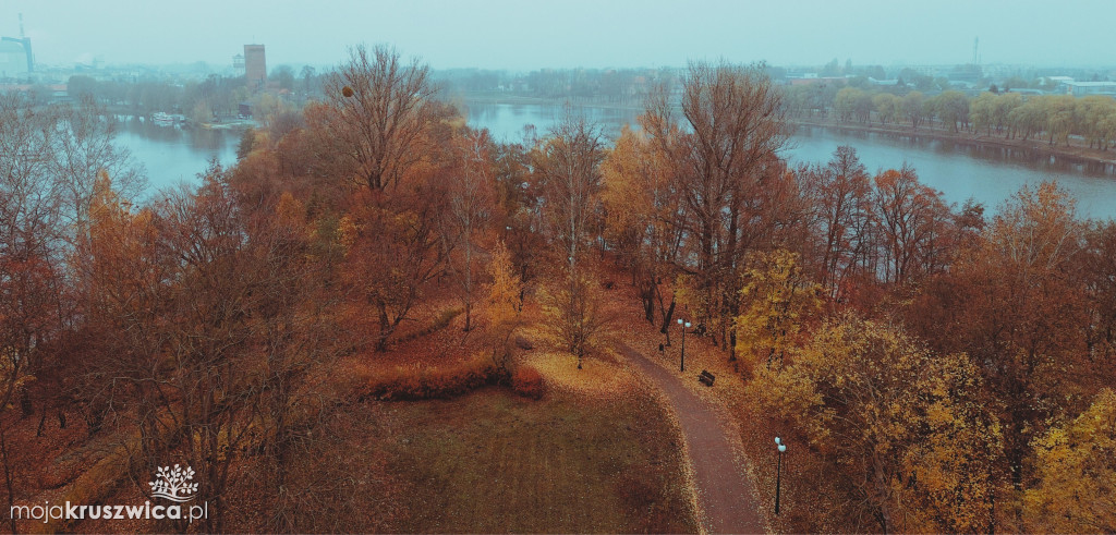 Kruszwicka jesień na zdjęciach i filmie z drona [ZDJĘCIA]