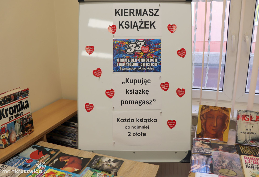 Kiermasz książek w bibliotece na rzecz WOŚP