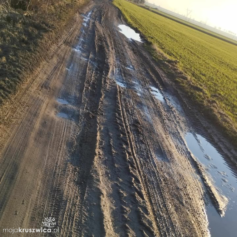 Droga w Kraszycach w złym stanie – mieszkańcy oczekują działań