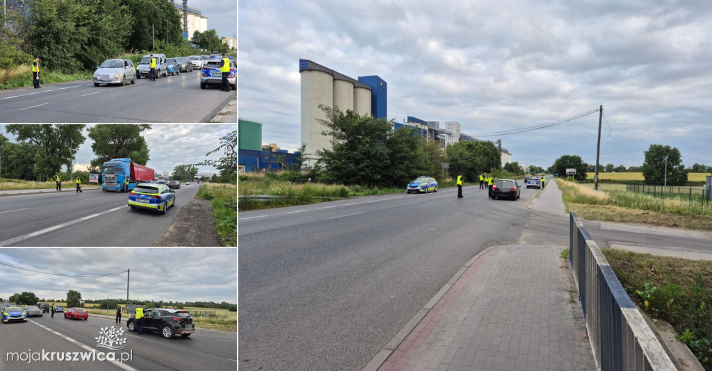 Tak wyglądały kontrole kierowców w Kruszwicy [GALERIA]