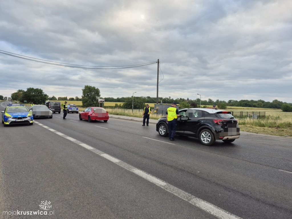 Tak wyglądały kontrole kierowców w Kruszwicy [GALERIA]