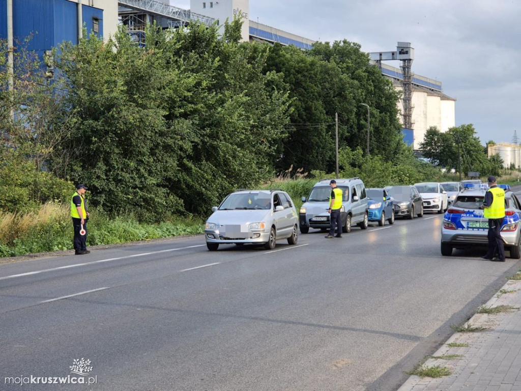 Tak wyglądały kontrole kierowców w Kruszwicy [GALERIA]