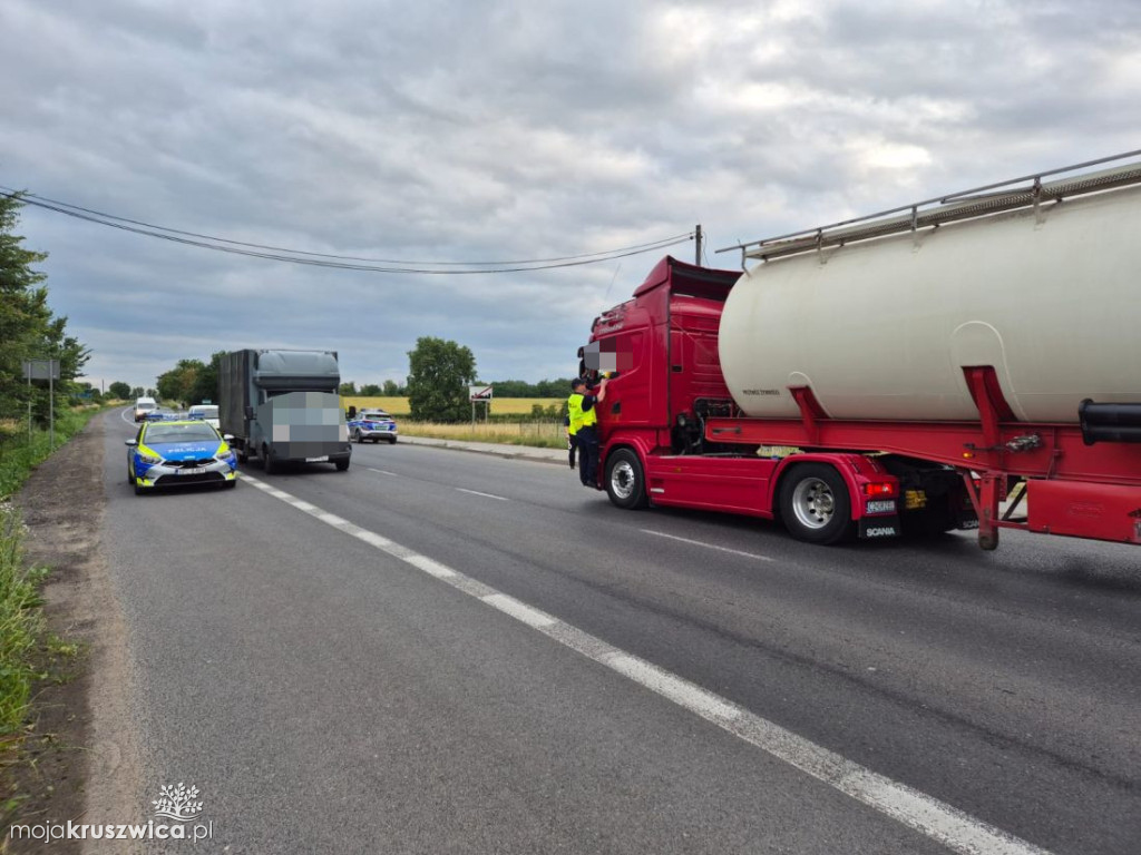 Tak wyglądały kontrole kierowców w Kruszwicy [GALERIA]