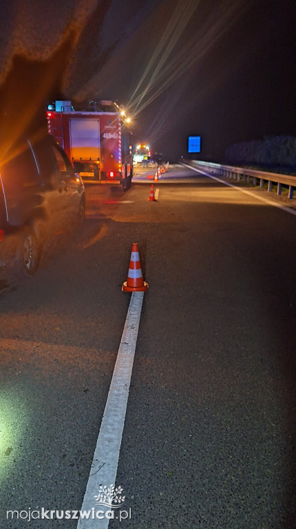 Nocny wypadek w pobliżu Przedbojewic