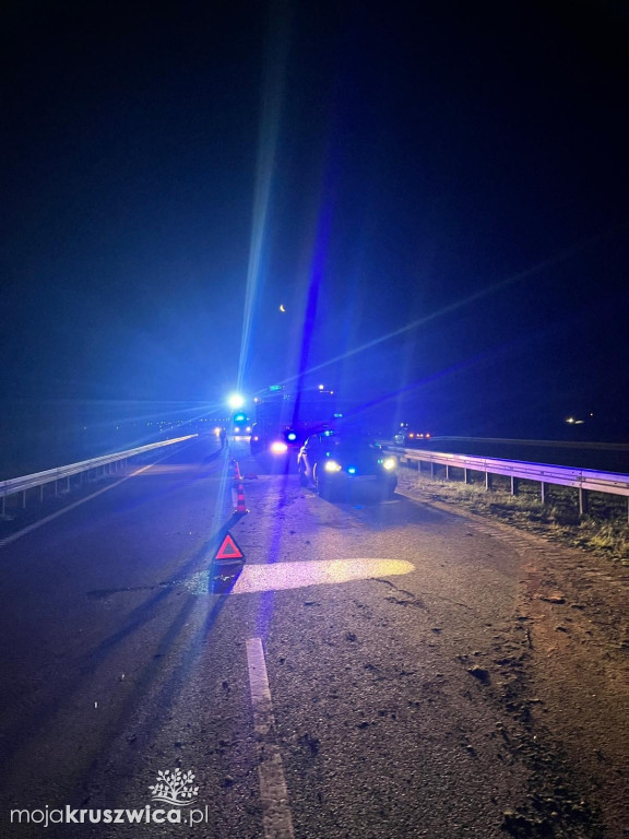 Nocny wypadek w pobliżu Przedbojewic