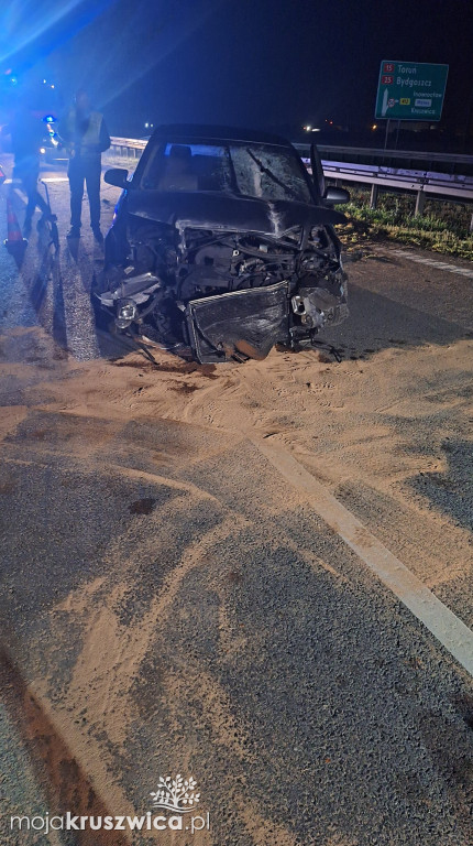 Nocny wypadek w pobliżu Przedbojewic