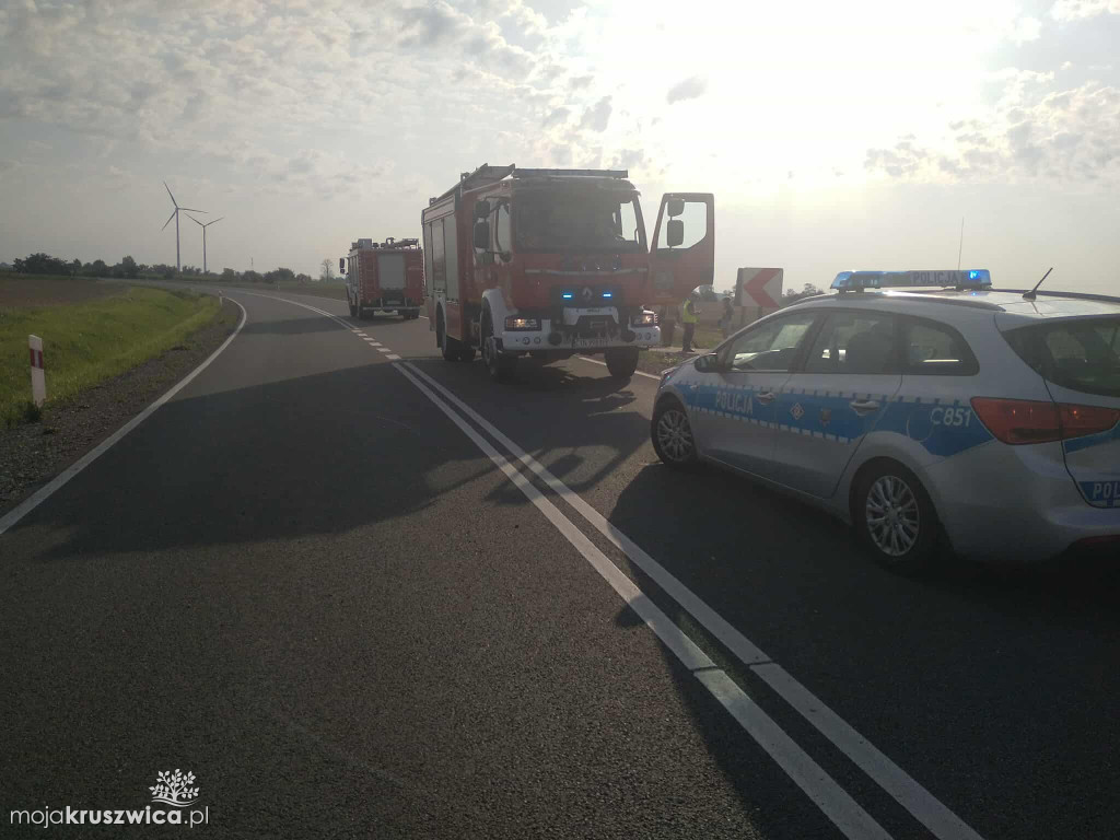 Na DK 62 dachowało auto osobowe