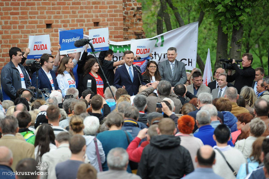 Andrzej Duda w Kruszwicy 2015