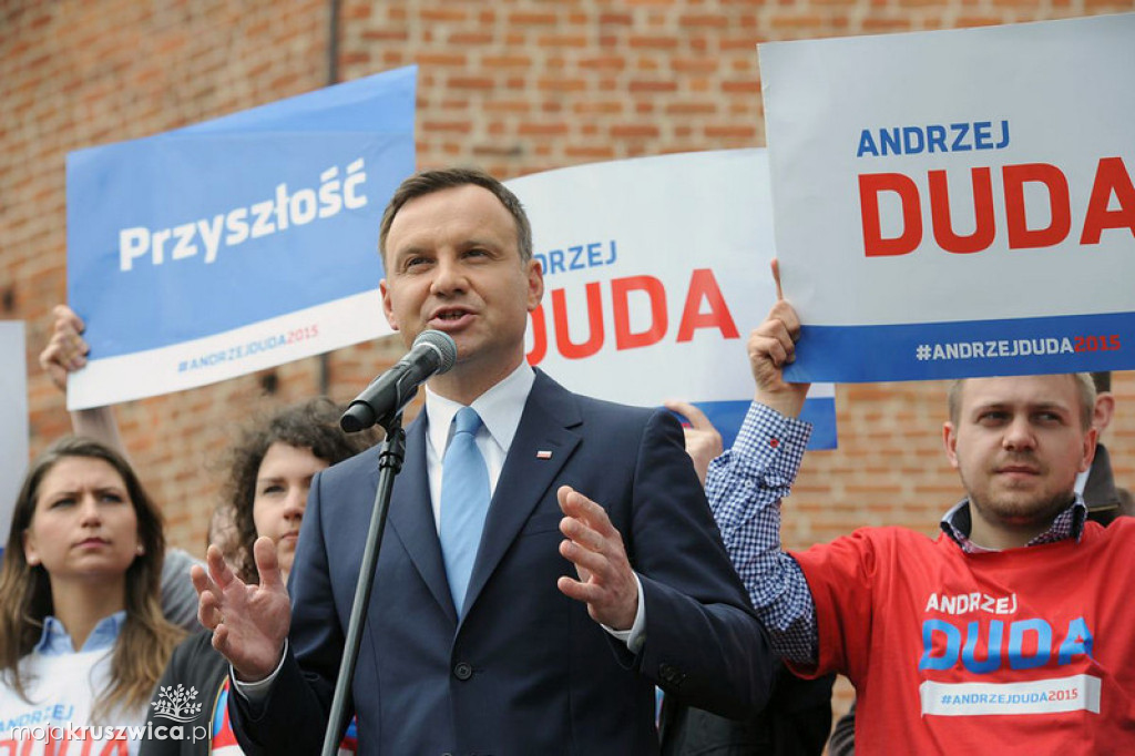 Andrzej Duda w Kruszwicy 2015