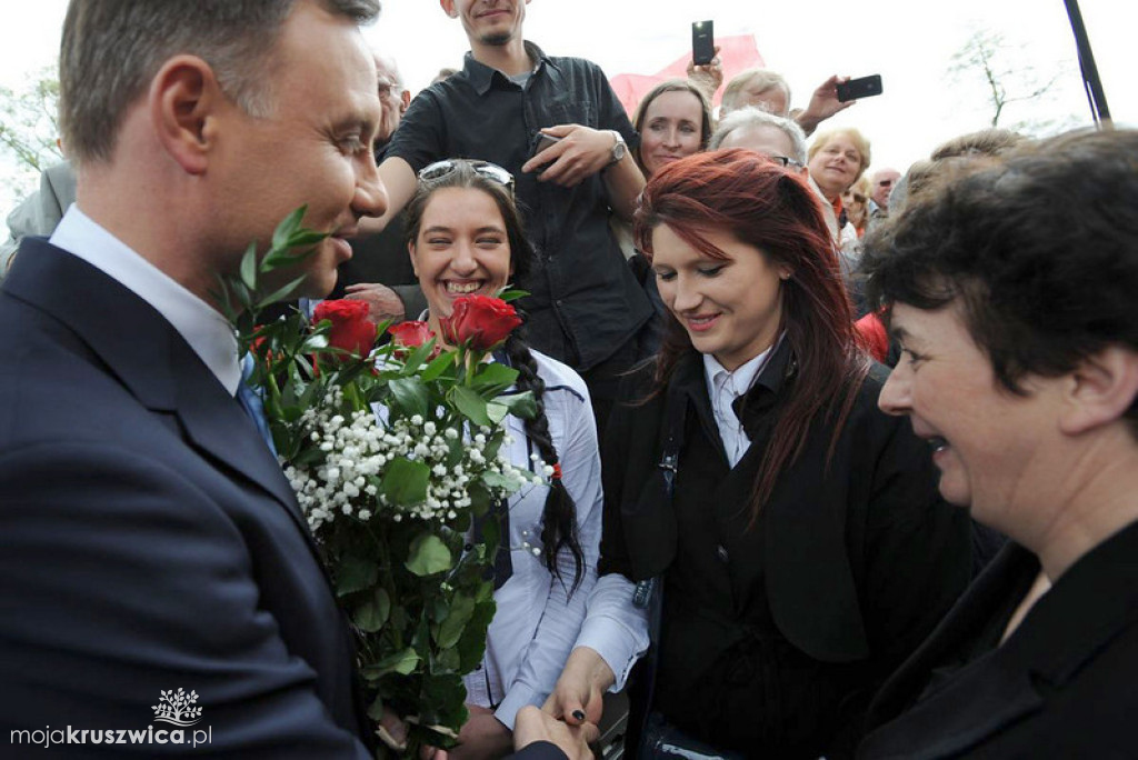 Andrzej Duda w Kruszwicy 2015