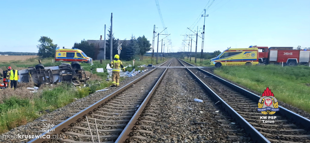 REGION: Śmiertelny wypadek na przejeździe kolejowym. Pociąg uderzył w kampera