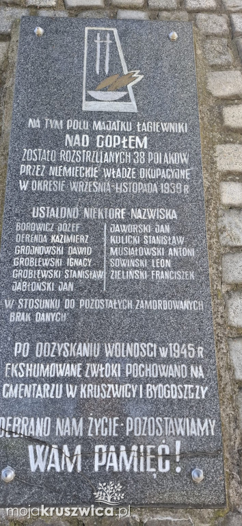 Ruszyli do Łagiewnik aby upamiętnić zamordowanych mieszkańców Kruszwicy i okolic