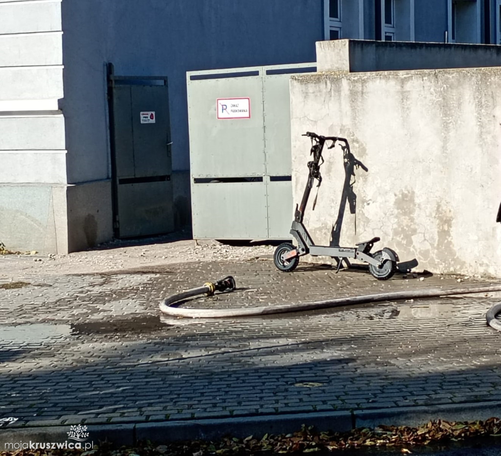 Pożar w centrum Kruszwicy. Na Starym Rynku interweniowała straż [ZDJĘCIA]