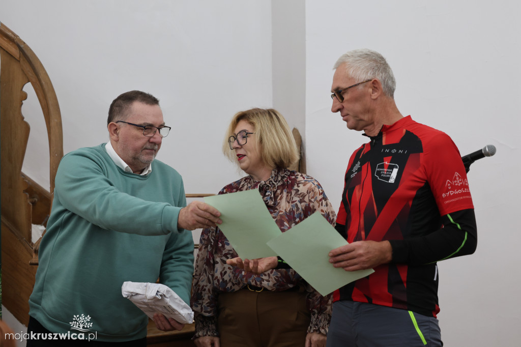 NAGRODY I WYRÓŻNIENIA „Rowerem na Millenium Koronacji Dwóch Pierwszych Królów Polski” w Pałacu w Kobylnikach