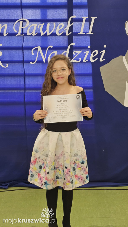 Sukces uczennicy Szkoły Podstawowej nr 1 w powiatowym konkursie