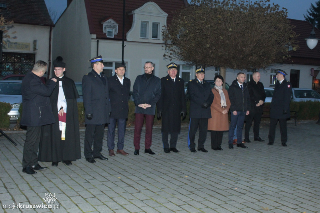 Oficjalne przekazanie wozu strażackiego w Kruszwicy 14.11.2025