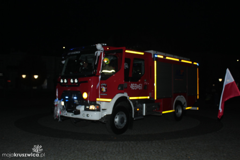 Oficjalne przekazanie wozu strażackiego w Kruszwicy 14.11.2025