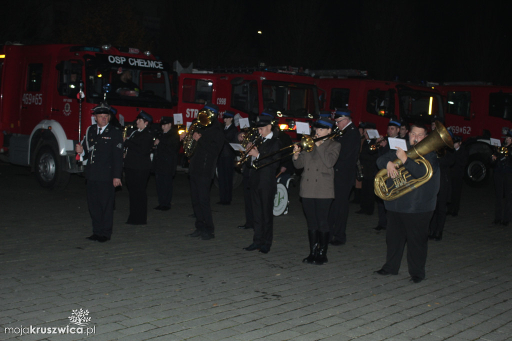 Oficjalne przekazanie wozu strażackiego w Kruszwicy 14.11.2025