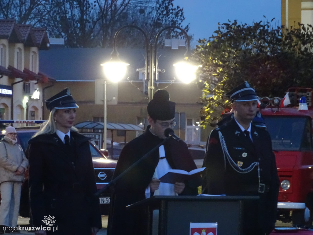 Oficjalne przekazanie wozu strażackiego w Kruszwicy 14.11.2025