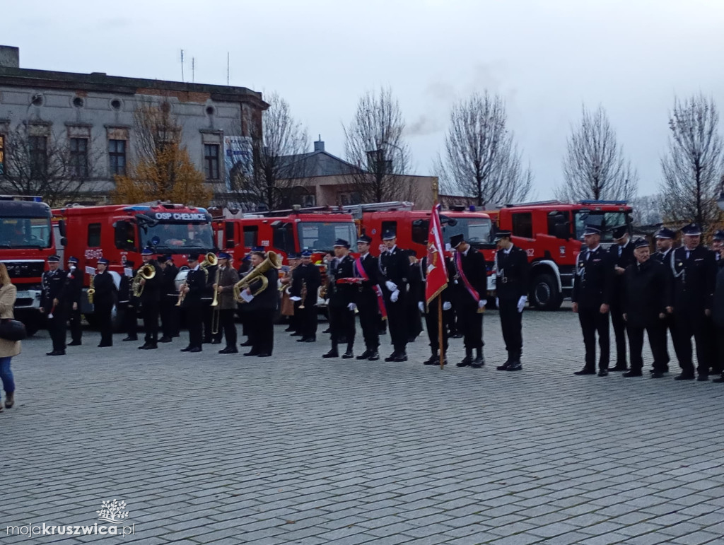 Oficjalne przekazanie wozu strażackiego w Kruszwicy 14.11.2025