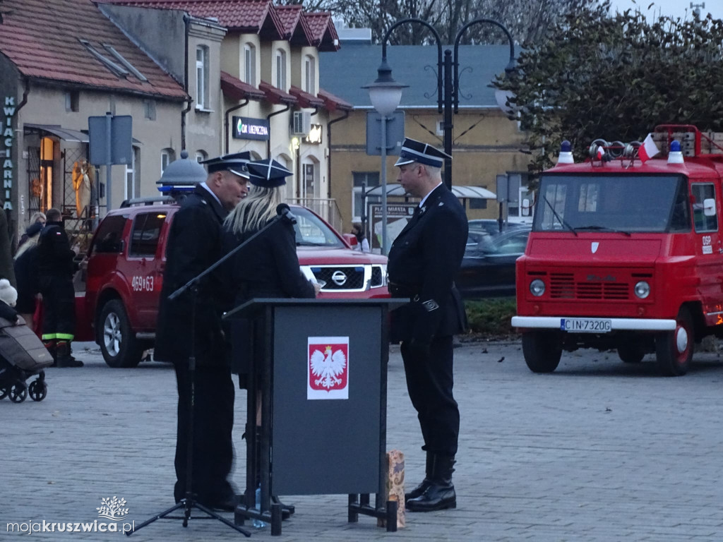 Oficjalne przekazanie wozu strażackiego w Kruszwicy 14.11.2025