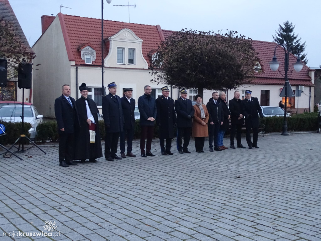 Oficjalne przekazanie wozu strażackiego w Kruszwicy 14.11.2025