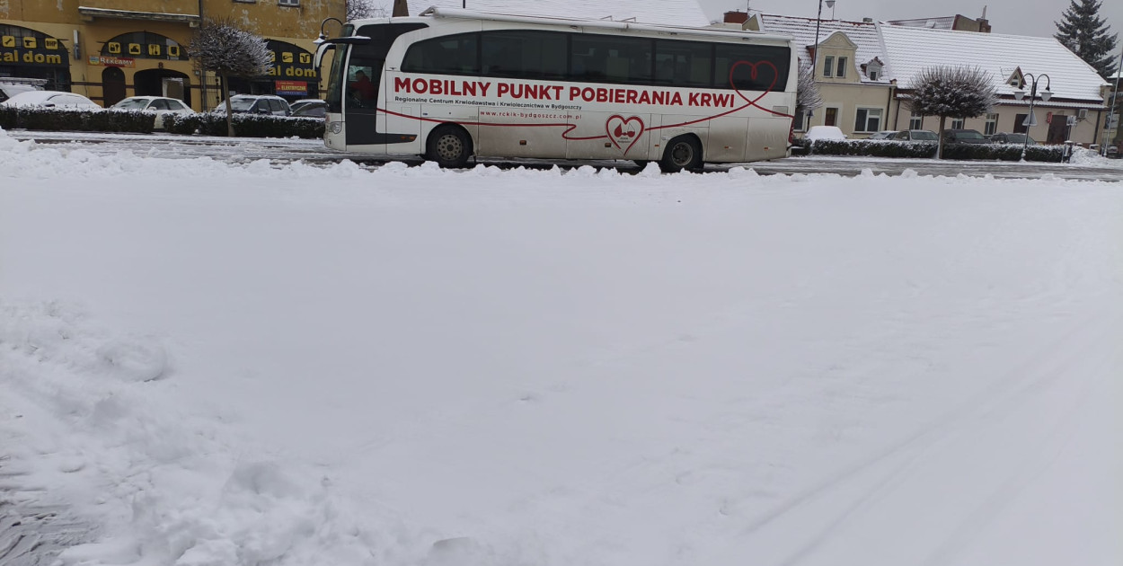 Na Rynku w Kruszwicy możesz oddac krew. Akcja trwa do 13:00