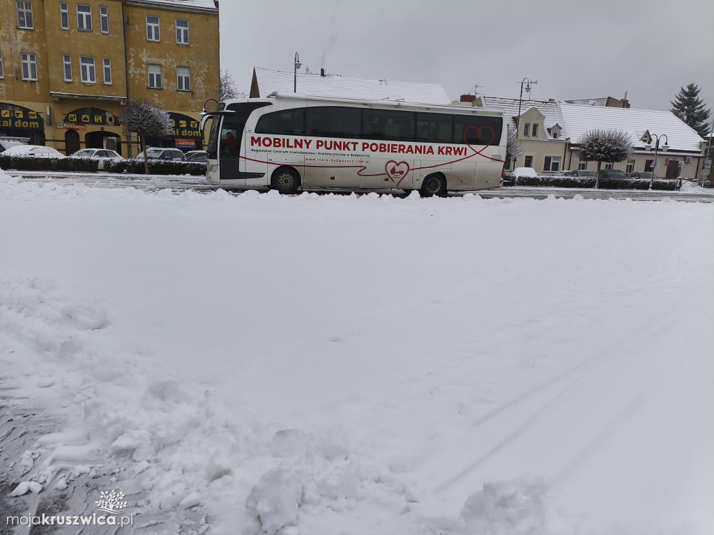 Na Rynku w Kruszwicy możesz oddac krew. Akcja trwa do 13:00