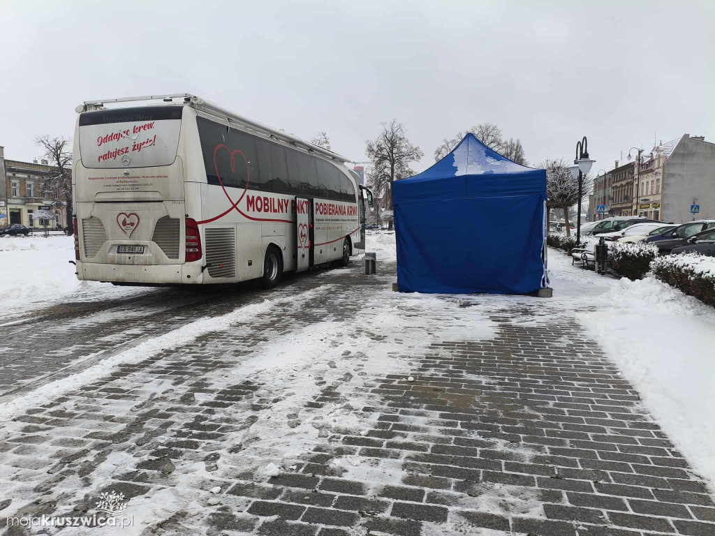 Na Rynku w Kruszwicy możesz oddac krew. Akcja trwa do 13:00