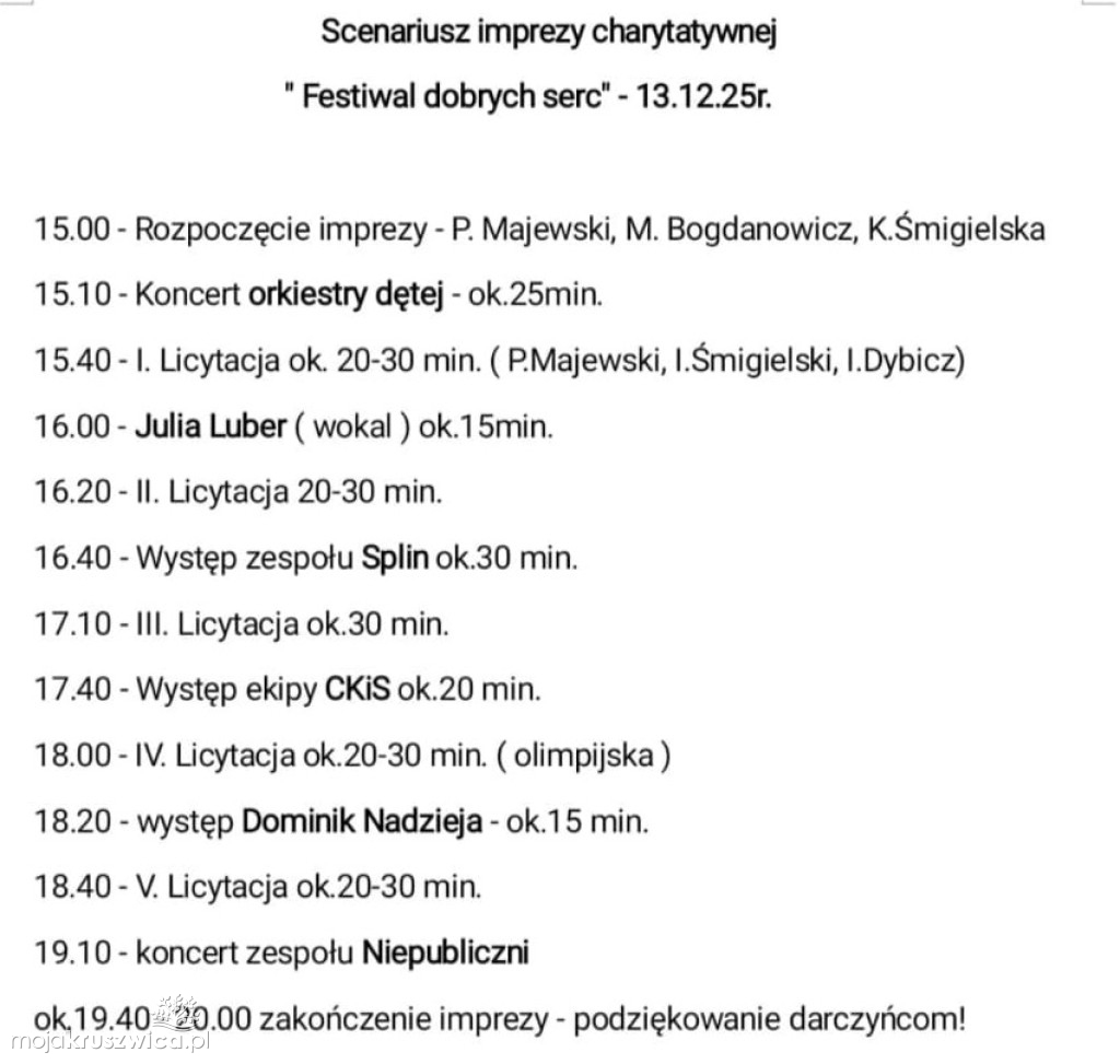 „Festiwal Dobrych Serc”. W sobotę będziemy nieść pomoc dla poszkodowanych