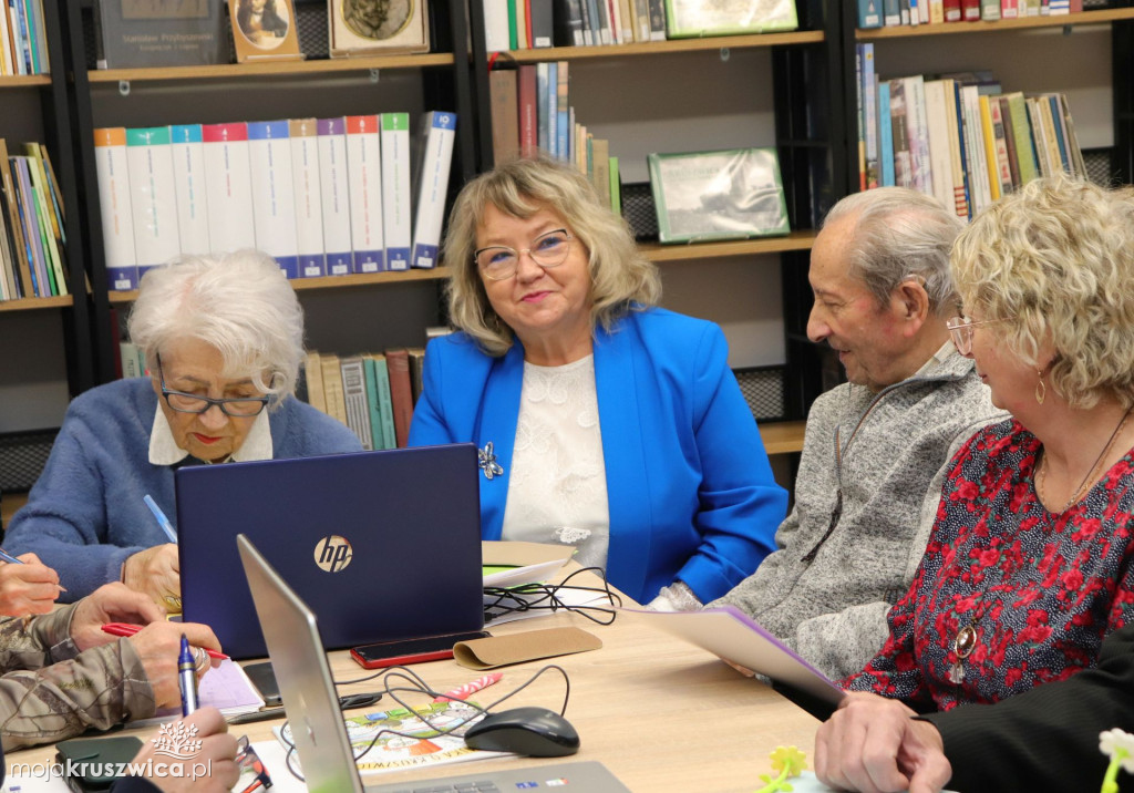 Spotkanie w MGBP w Kruszwicy w ramach projektu EcoDigital Seniors