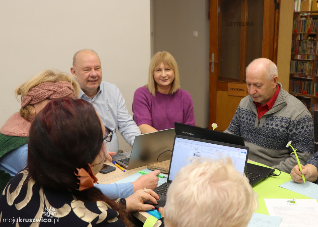 Spotkanie w MGBP w Kruszwicy w ramach projektu EcoDigital Seniors