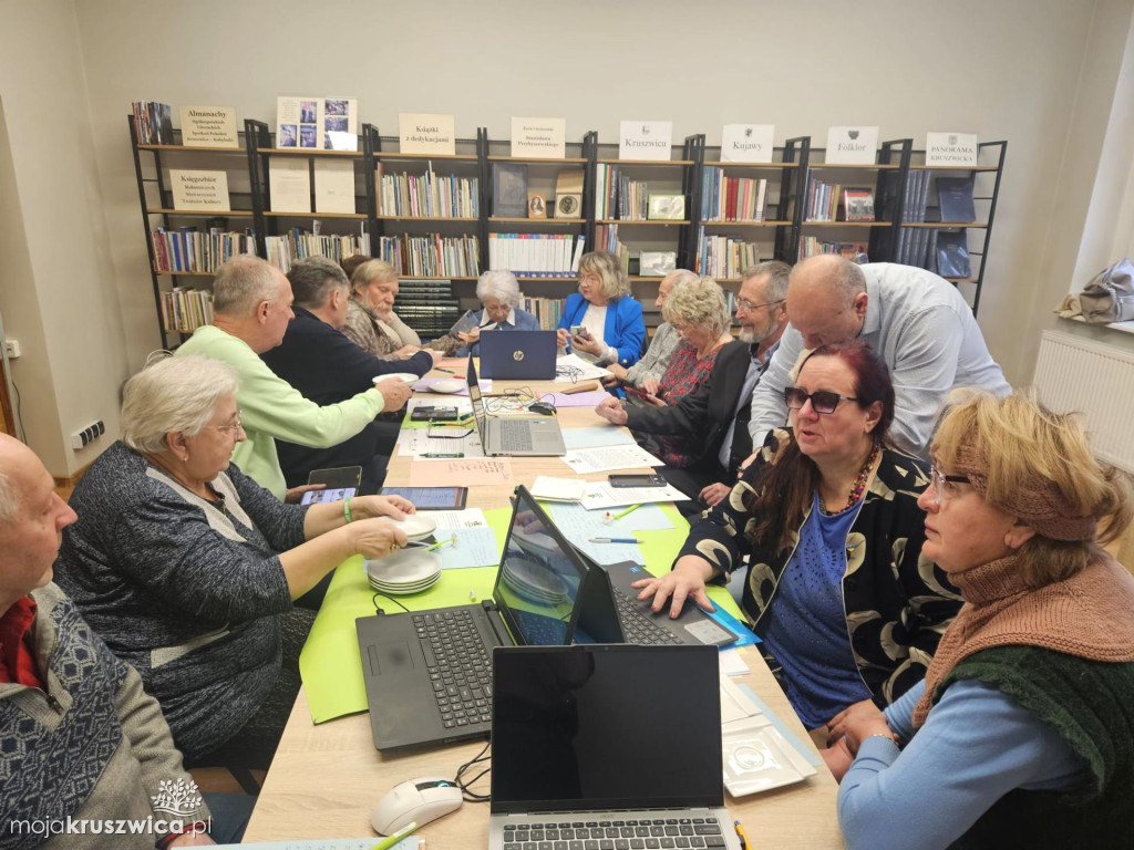 Spotkanie w MGBP w Kruszwicy w ramach projektu EcoDigital Seniors