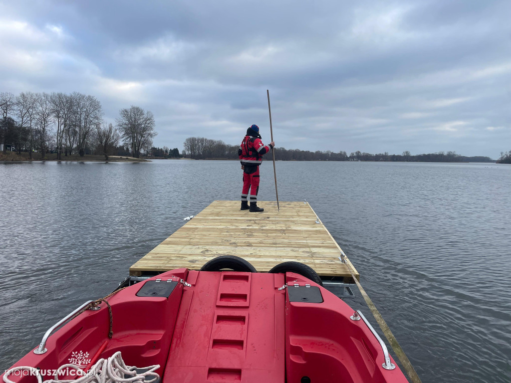 Nowy pomost pływający na Półwyspie Rzępowskim