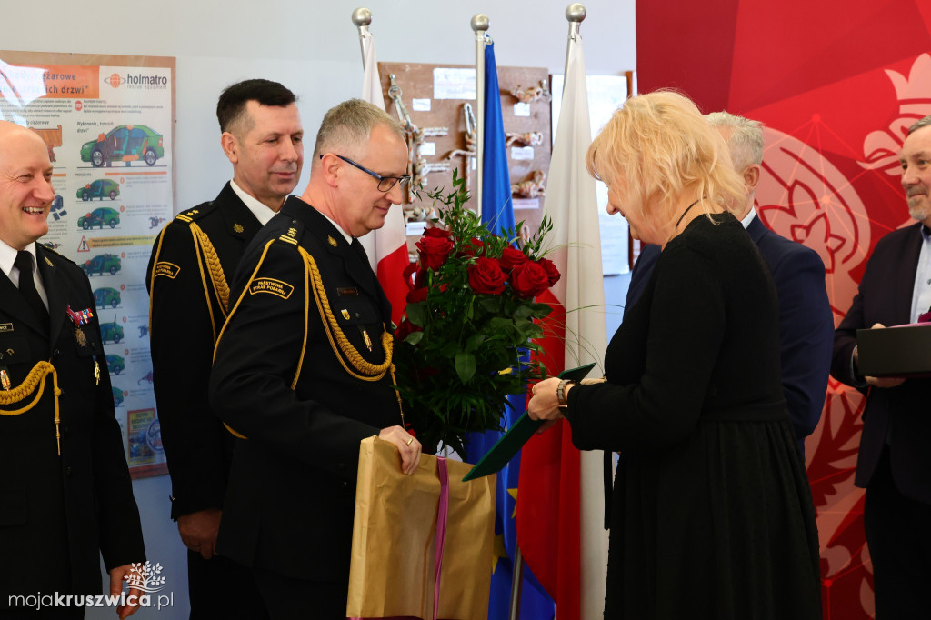 Tak żegnano komendanta PSP w Inowrocławiu [ZDJĘCIA]