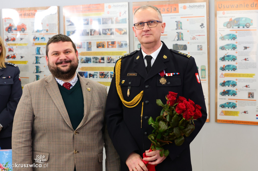 Tak żegnano komendanta PSP w Inowrocławiu [ZDJĘCIA]