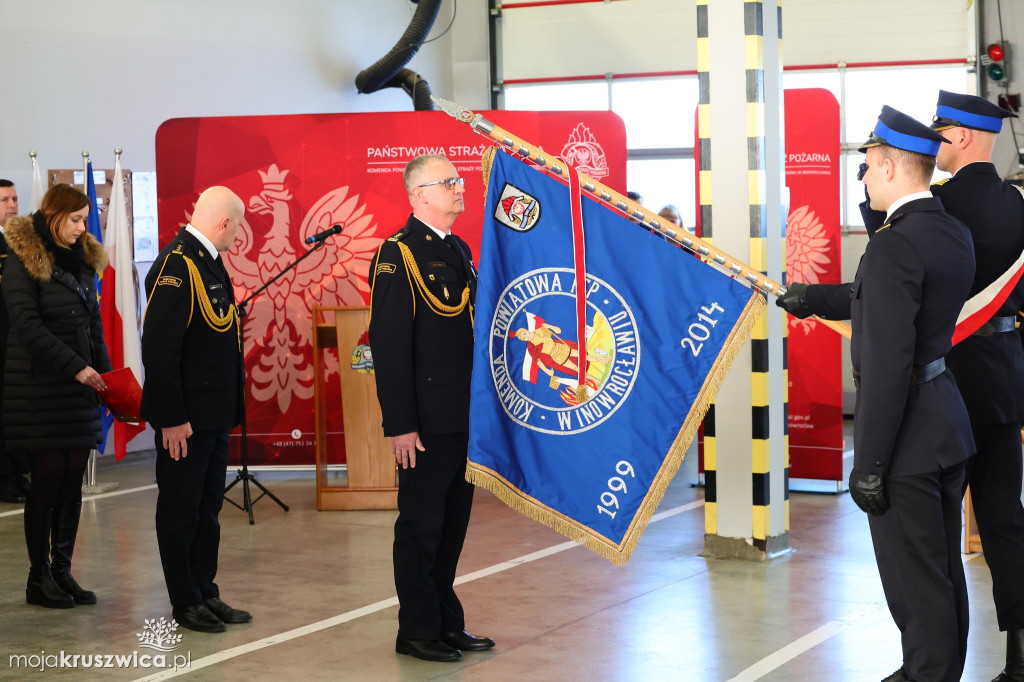 Tak żegnano komendanta PSP w Inowrocławiu [ZDJĘCIA]