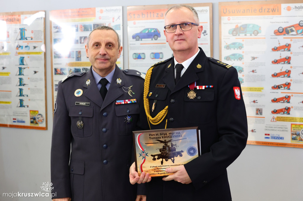 Tak żegnano komendanta PSP w Inowrocławiu [ZDJĘCIA]