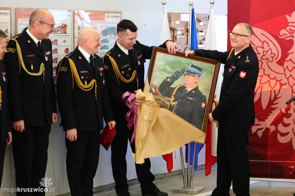 Tak żegnano komendanta PSP w Inowrocławiu [ZDJĘCIA]