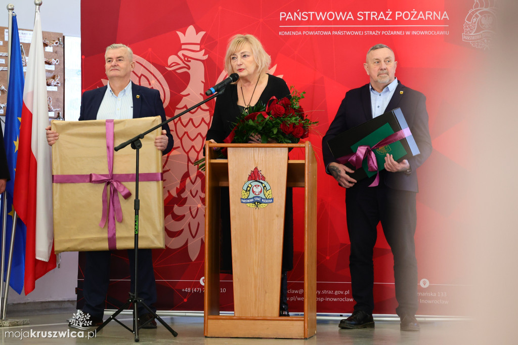 Tak żegnano komendanta PSP w Inowrocławiu [ZDJĘCIA]