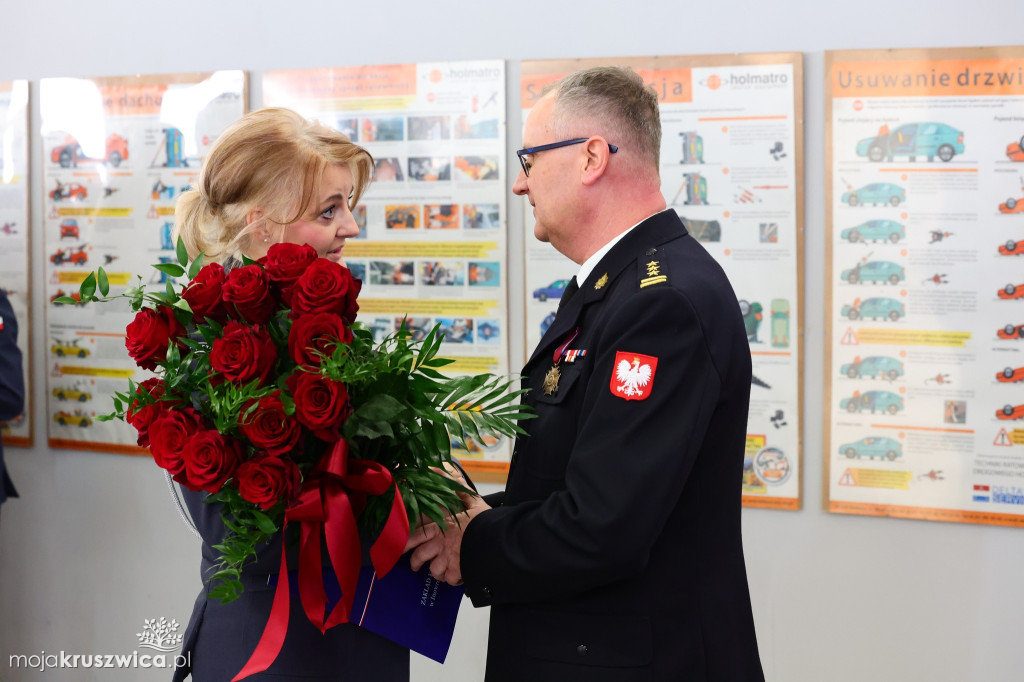 Tak żegnano komendanta PSP w Inowrocławiu [ZDJĘCIA]