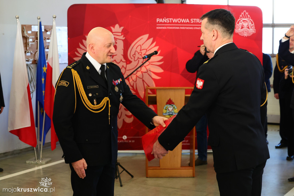 Tak żegnano komendanta PSP w Inowrocławiu [ZDJĘCIA]